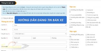 Hướng dẫn chi tiết cách đăng tin bán xe nhanh và hiệu quả tại sanbanxe.vn