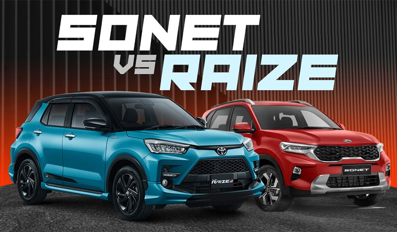 So sánh giữa mẫu xe Toyota Raize và đối thủ trực tiếp: Kia Sonet